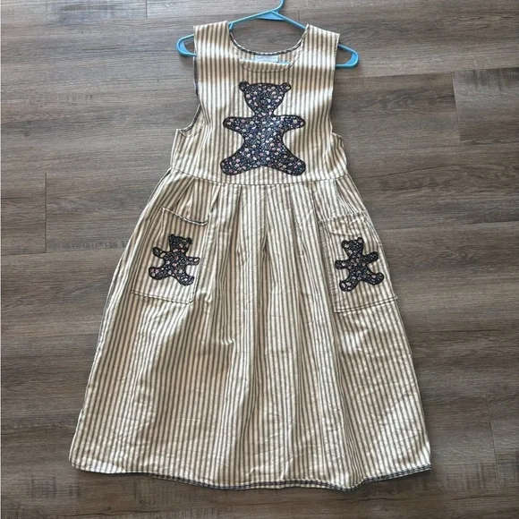 Vintage OOAK Pinafore Patchwork Dress Sz XS/S - Picture 2 of 14